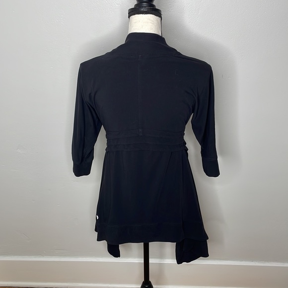 LuluLemon Namaste Black Wrap Cardigan - Picture 4 of 8
